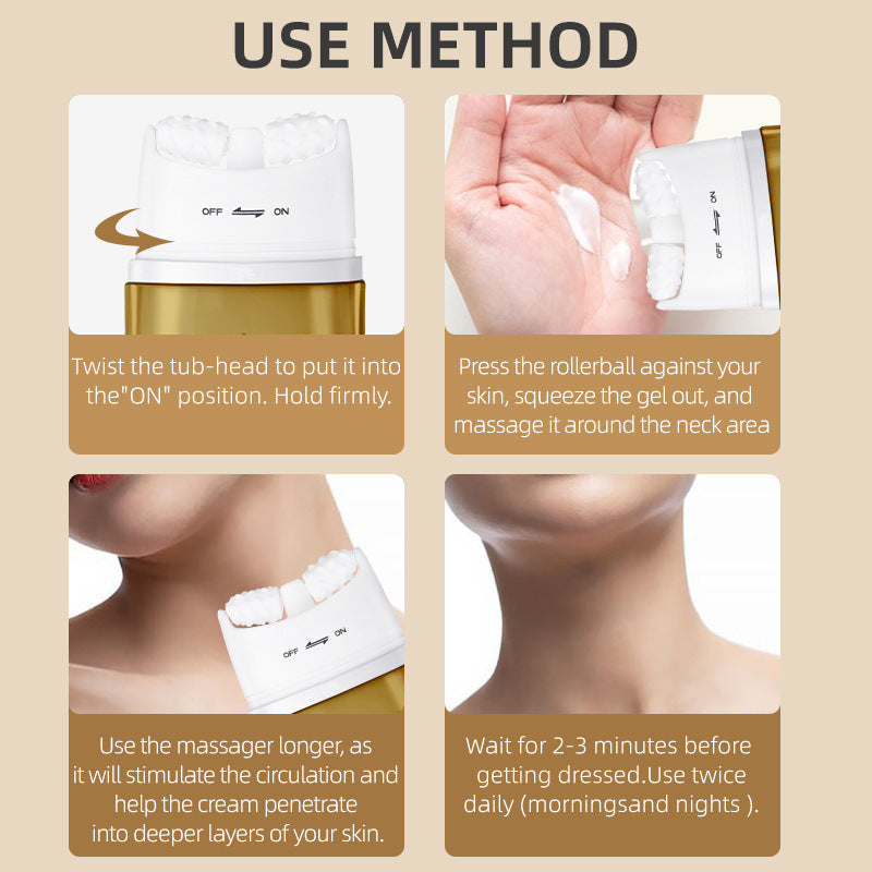 Cross-Border Ah-8 Neck Firming Roller Cream Improves Lifting and Firming Neck Cream Fades Neck Lines Moisturizing Neck Cream Wholesale