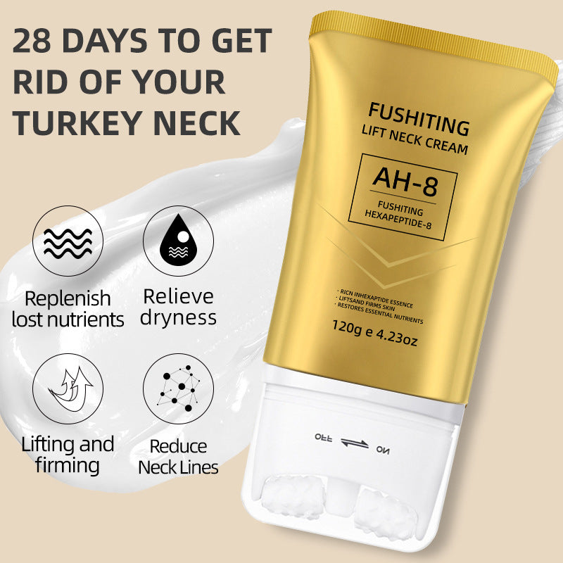 Cross-Border Ah-8 Neck Firming Roller Cream Improves Lifting and Firming Neck Cream Fades Neck Lines Moisturizing Neck Cream Wholesale